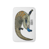 Tapis De Bain Caricature en bleu (Devant (Vertical))