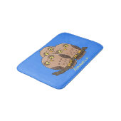 Tapis De Bain Caricature en trio de chouette (Angle)