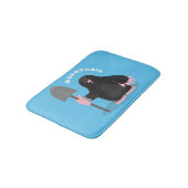 Tapis De Bain Caricature mole joyeux (Angle)