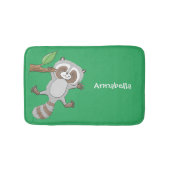 Tapis De Bain Caricature pour bébé au raton laveur joyeux (Devant)