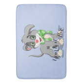 Tapis De Bain Caricature pour chiot (devant Vertical)