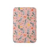 Tapis De Bain Caricature Zebras Funny Motif sans couture (Devant (Vertical))