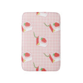 Tapis De Bain Caricatures de Lait de fraise : Motif (Devant (Vertical))