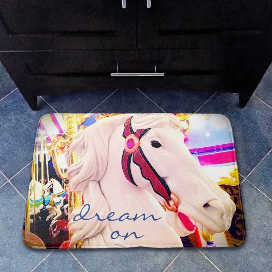 Tapis De Bain Carousel Horse Photographie Dream Sur Citation Scr