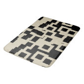 Tapis De Bain Carré noir et blanc  (Angle)