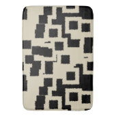 Tapis De Bain Carré noir et blanc  (devant Vertical)