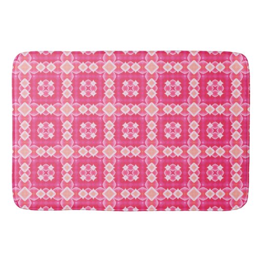 Tapis De Bain Carré rose abstraite florale bébé motif (Devant)