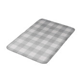 Tapis De Bain Carré Vichy Gris Bleu Rustique (Angle)