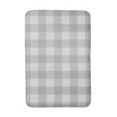 Tapis De Bain Carré Vichy Gris Bleu Rustique (Devant (Vertical))