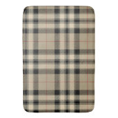 Tapis De Bain Carreaux Classiques Beige Et Noir (devant Vertical)