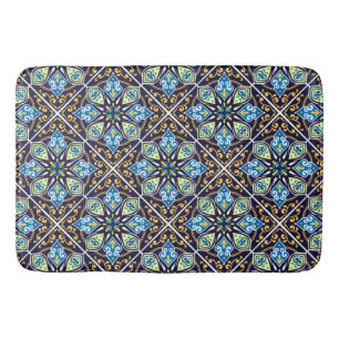 Tapis De Bain Carreaux orientaux, diagonale Azulejos