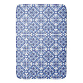 Tapis De Bain Carrelage bleu et blanc (devant Vertical)