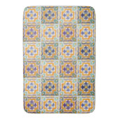 Tapis De Bain Carrelage bleu-orange (devant Vertical)