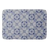 Tapis De Bain Carrelage en céramique bleu Cobalt (Devant)