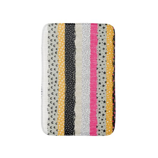 Tapis De Bain Carrelage en Patchwork : Conception Versatile Sans (Devant (Vertical))