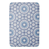Tapis De Bain Carrelage marocain, carrelage bleu, Impression tou (devant Vertical)