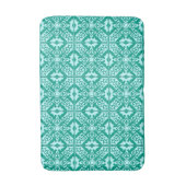 Tapis De Bain Carrelage marocain, Turquoise et Aqua (Devant (Vertical))