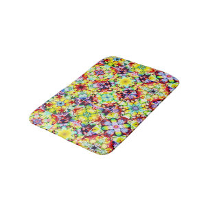 Tapis De Bain Carrelage méditerranéen, Carreaux d'encre d'alcool