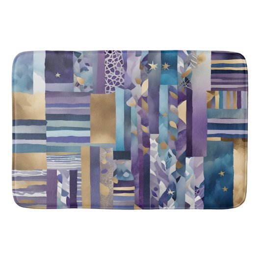 tapis de bain carrelé patchwork (Devant)