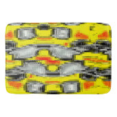 Tapis De Bain carrés Abstraits formés à partir de rayures sur le (Devant)