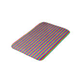 Tapis De Bain Carrés arc-en-ciel (Angle)