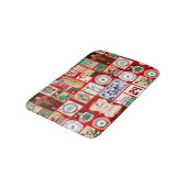 Tapis De Bain Carrés de l'illustration de Noël (Angle)