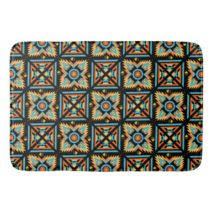 Tapis De Bain Carrés de mosaïque décorative