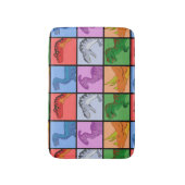 Tapis De Bain Carrés dinosaures (Devant (Vertical))
