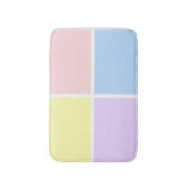 Tapis De Bain Carrés Pastel Spring (Devant (Vertical))