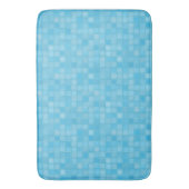 Tapis De Bain carrés superposés bleus (devant Vertical)