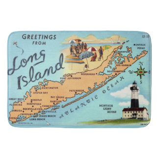 Tapis De Bain Carte ancienne de Long Island