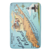 Tapis De Bain Carte ancienne de Long Island (devant Vertical)