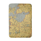 Tapis De Bain Carte antique du Canada (Devant (Vertical))