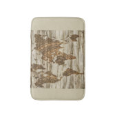 Tapis De Bain Carte Brown de l'empreinte mondiale (Devant (Vertical))