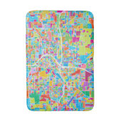 Tapis De Bain Carte colorée d'Atlanta (Devant (Vertical))