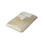 Tapis De Bain Carte d'atlas de la Louisiane (Angle)