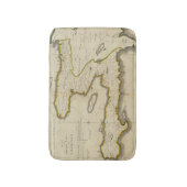 Tapis De Bain Carte d'atlas du Haïti (Devant (Vertical))