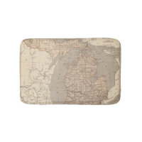 Carte d'atlas du Michigan