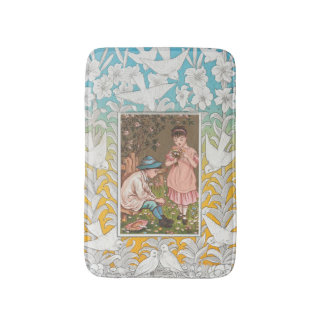 Tapis De Bain Carte de la Saint-Valentin de l'ère victorienne, 1