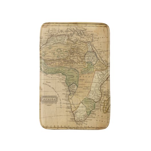 Tapis De Bain Carte de l'Afrique par Worcester (Devant (Vertical))