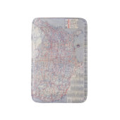 Tapis De Bain Carte de route Etats-Unis (Devant (Vertical))