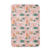 Tapis De Bain Carte des vacances de Noël Motif (Devant (Vertical))