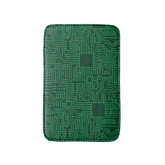 Tapis De Bain Carte d'ordinateur (Devant (Vertical))