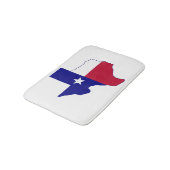 Tapis De Bain Carte du drapeau du Texas (Angle)