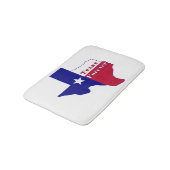 Tapis De Bain Carte du drapeau Texas Forever (Angle)