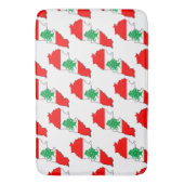 Tapis De Bain Carte du Liban avec drapeau (devant Vertical)