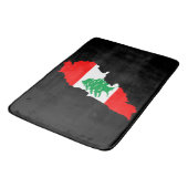 Tapis De Bain Carte du Liban avec drapeau (Angle)