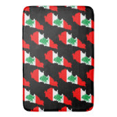 Tapis De Bain Carte du Liban avec drapeau (devant Vertical)