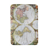 Tapis De Bain Carte du monde (Devant (Vertical))