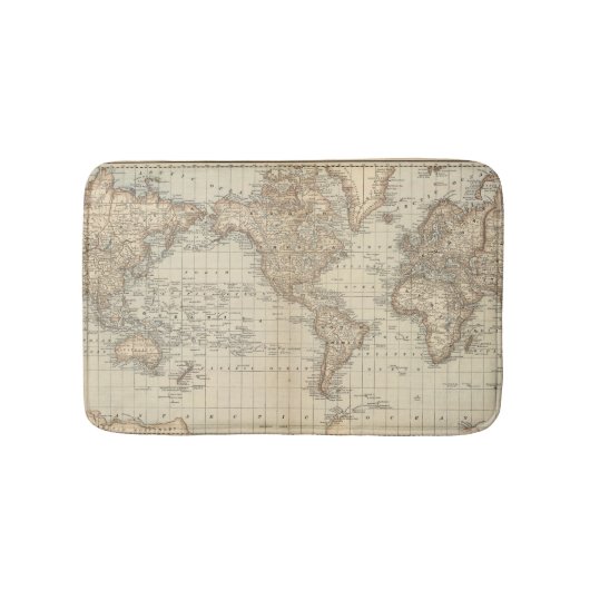 Tapis De Bain Carte du monde 2 2 (Devant)